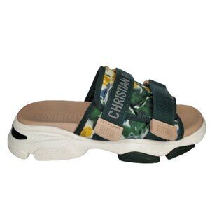 Christian Dior D-Wander Camouflage Chunky Slides